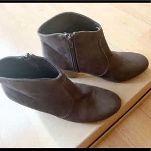 Report Suede Brown Ankle Booties Size 9